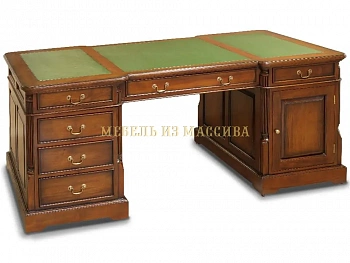 Стол письменный 190 "Партнёр"  MSU335 Green W010C21 купить в интернет магазине Мебель из массива. Звоните +7 495 961-63-63 Письменные столы из Индонезии